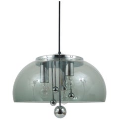 Doria Midcentury Space Age Globe Pendant Lamp, Germany, 1970s