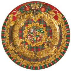 Rosenthal Versace Porcelain Charger Yuletide Cheer