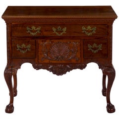 19th Century American Chippendale Style Mahogany Lowboy Chest of Drawers