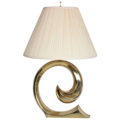 Pierre Cardin Style Brass Table Lamp
