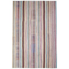 Tapis turc vintage à tissage plat