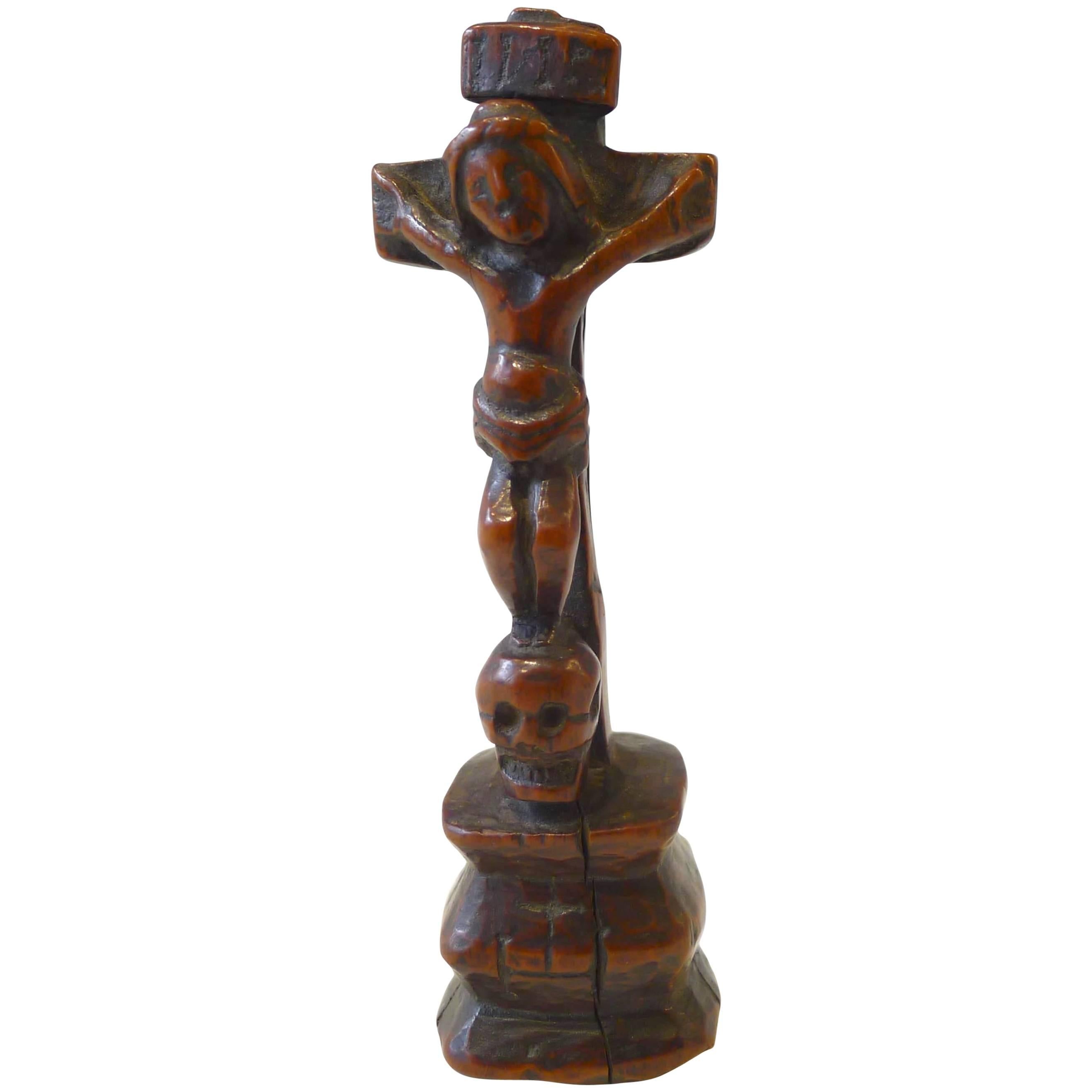 Small Cross of the Crucifixion, End of 18th Century For Sale