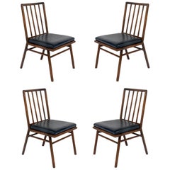 Ensemble de quatre chaises de salle à manger par T. H. Robsjohn-Gibbings