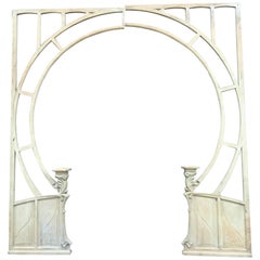 Winter Garden Doorway, Wood Arch with Stand, Art Nouveau Period