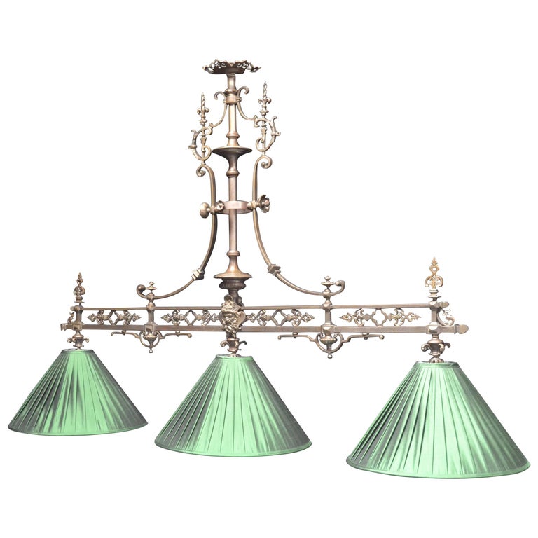 Antique Billiard, Snooker, or Pool Table Light at 1stdibs