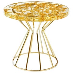 Gold Dust Epoxy Resin Coffee Table