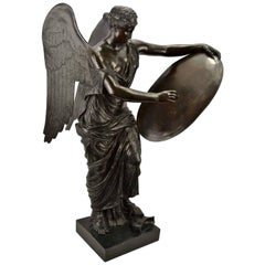 Vintage Winged Victory Bronze by Prof A. Zocchi