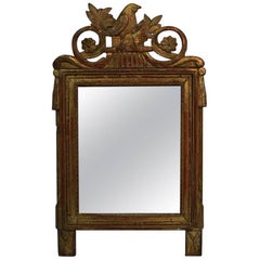 Small 19th Century French Giltwood Louis XVI Style Mirror