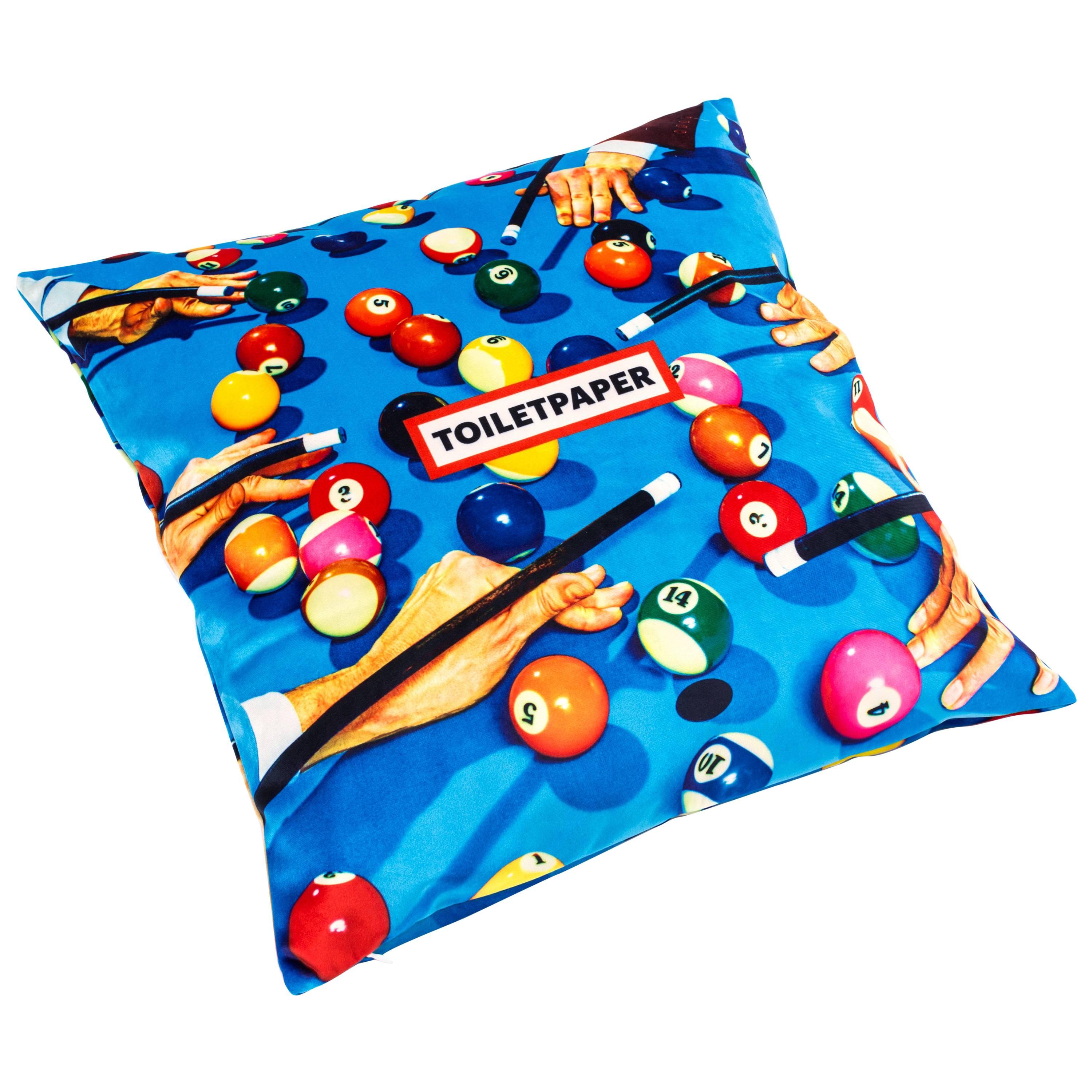 Seletti Polyester Cushion by 'Toiletpaper', Snooker
