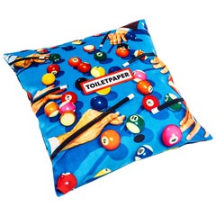 Vintage Seletti Polyester Cushion by 'Toiletpaper', Snooker