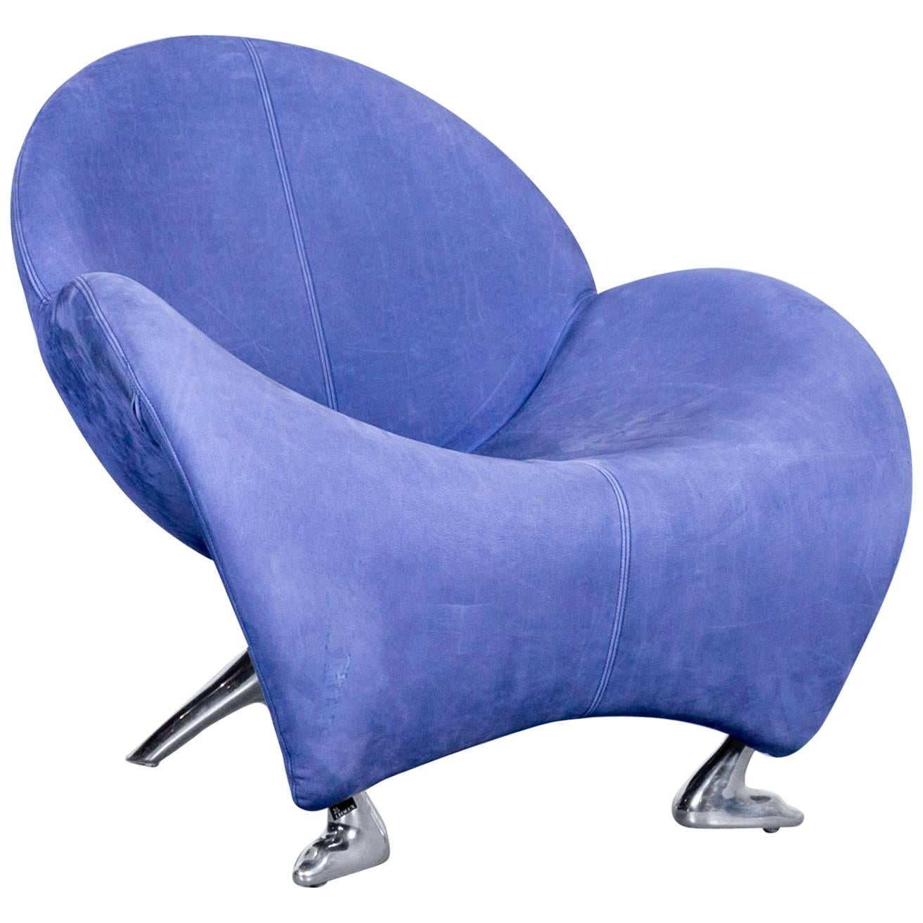 Leolux Papageno Modern Blue One-Seater Couch or Armchair 