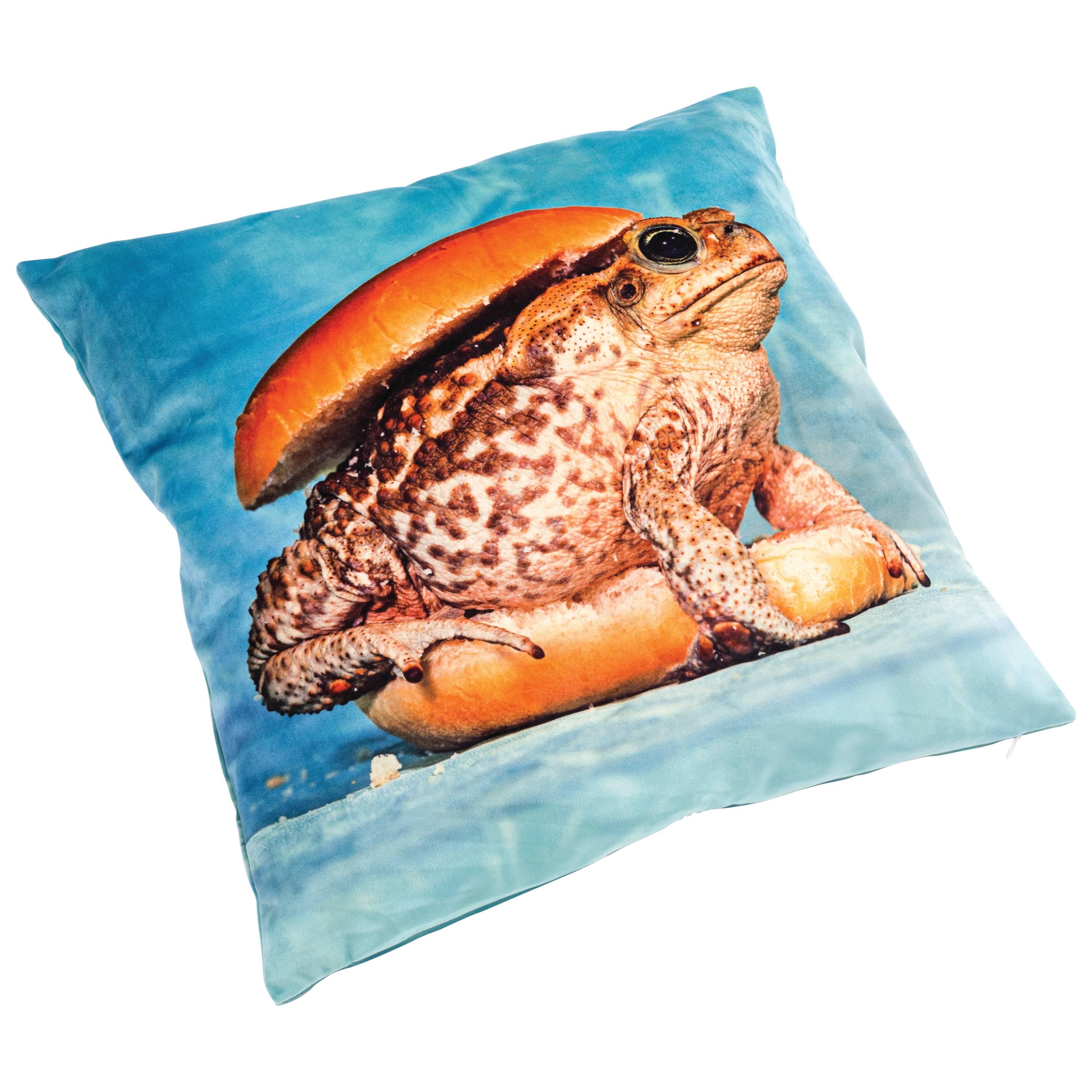 Seletti Polyester Cushion by "Toiletpaper", Toad For Sale