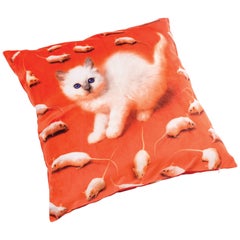 Seletti Polyester-Kissen von 'Toiletpaper', Kitten