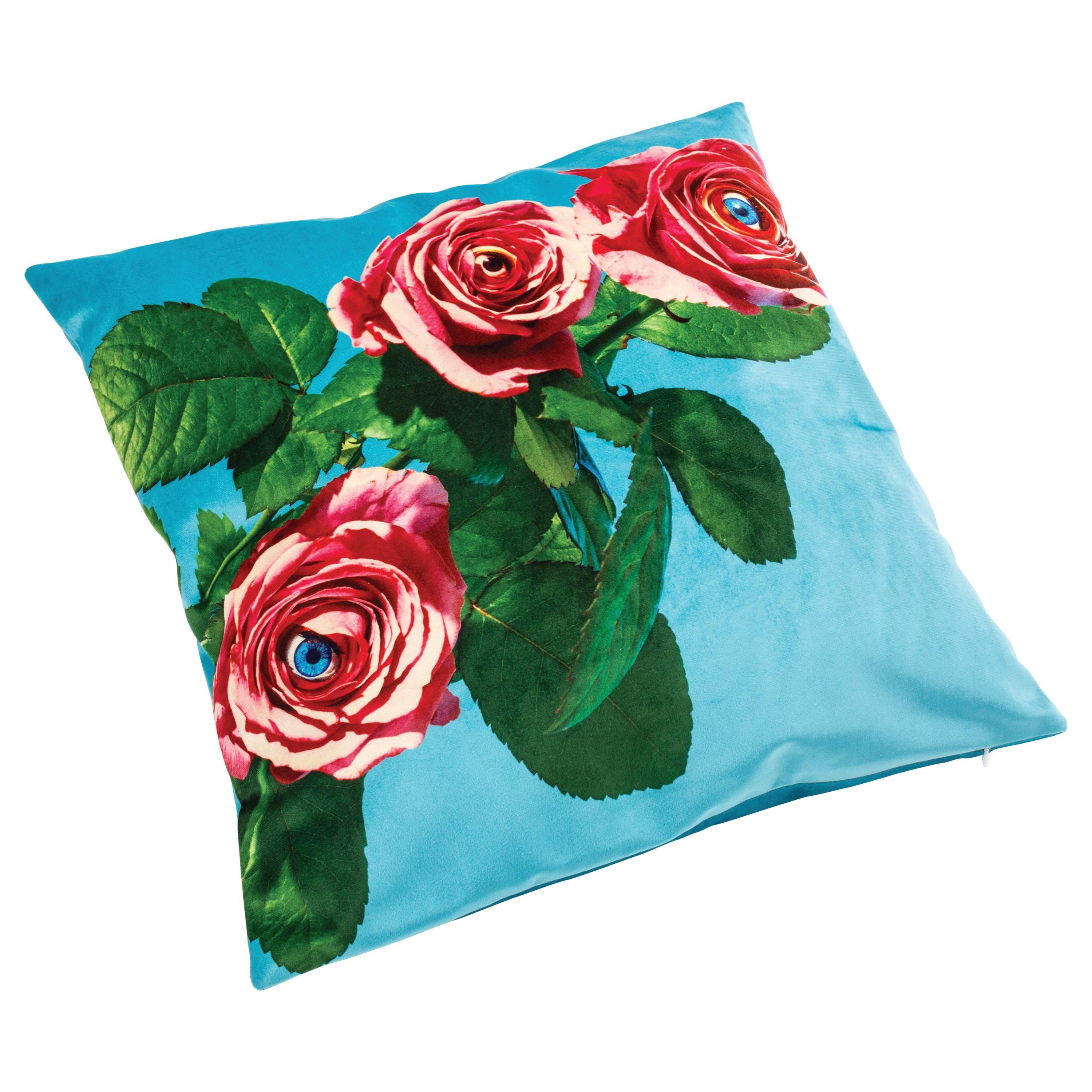 Seletti Polyester-Kissen von „Toiletpapier“, Rosen