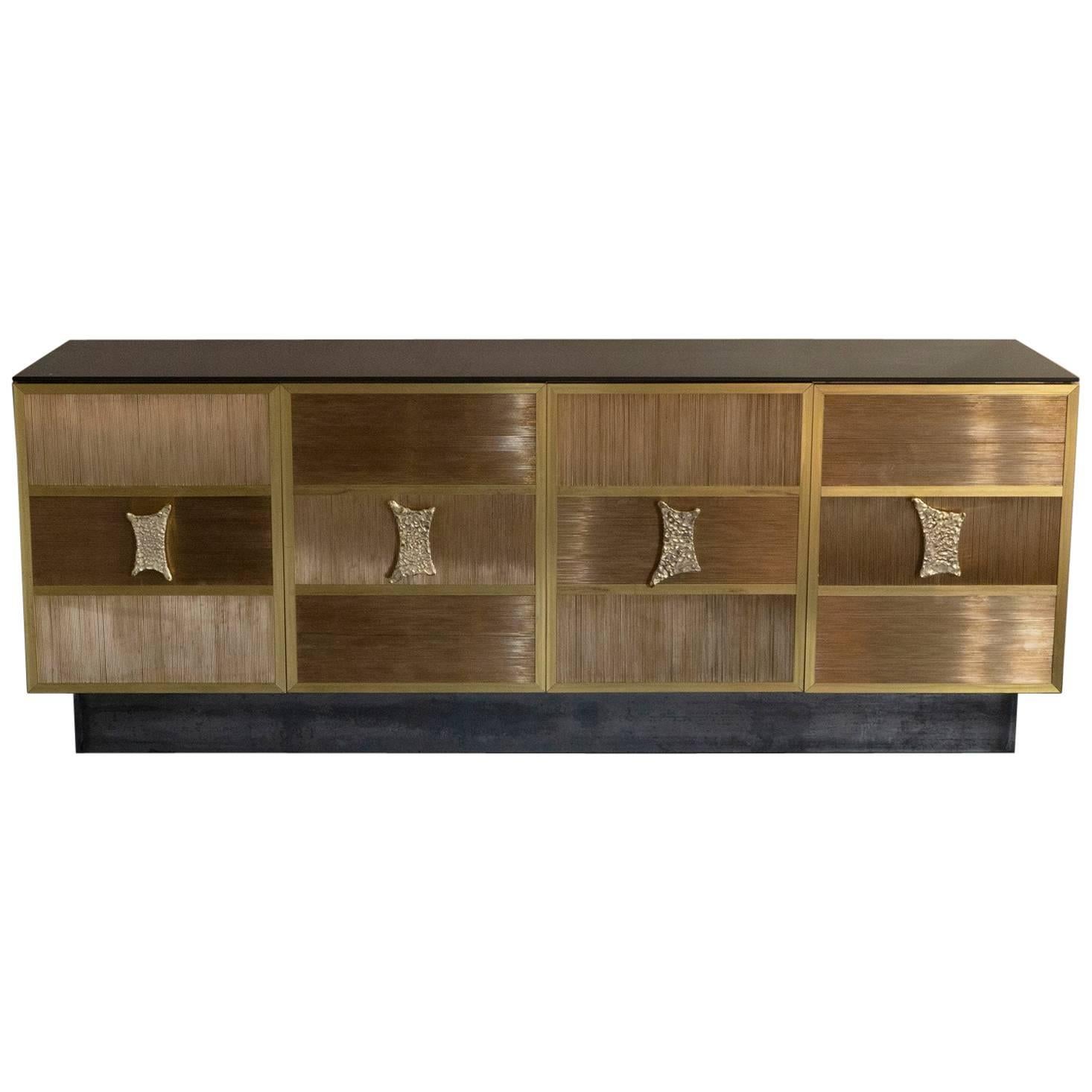 Flair Edition Brass Wire Sideboard