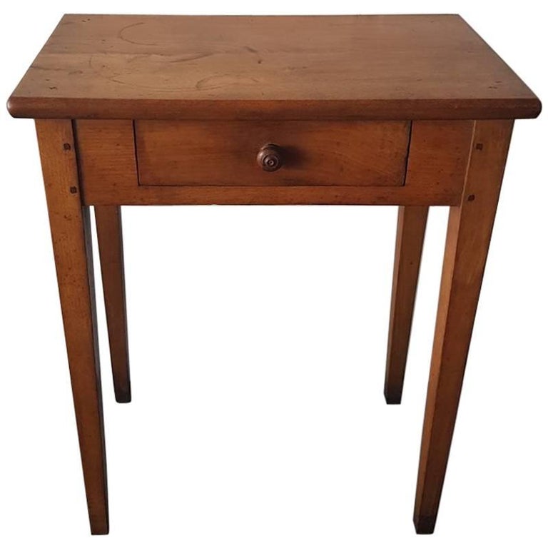 Vintage French Small Size Sofa Table with Drawer First Half of the 20th