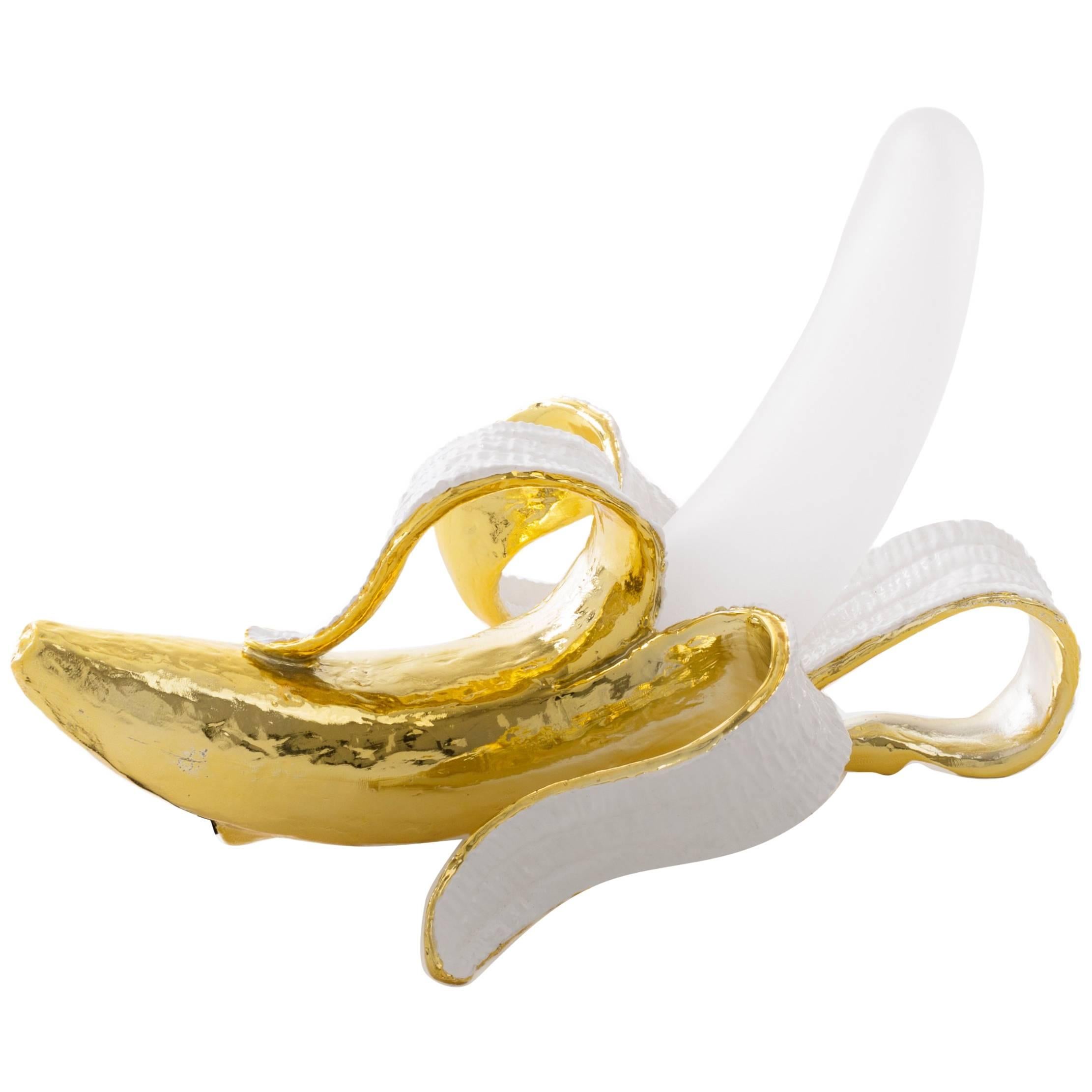 Seletti "Banana Lamp-Huey-Us" Resin Ang Glass Lamp