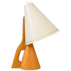 Metal and Beech Table Lamp from ASEA