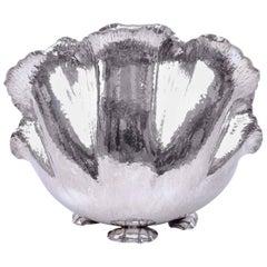 Wine Cooler Cabbage Shape, Silver Plated, Stamped by Christian Dior, circa 1970