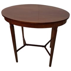 Dutch Oval Shaped Nut Wood Tea Table, circa 1900
