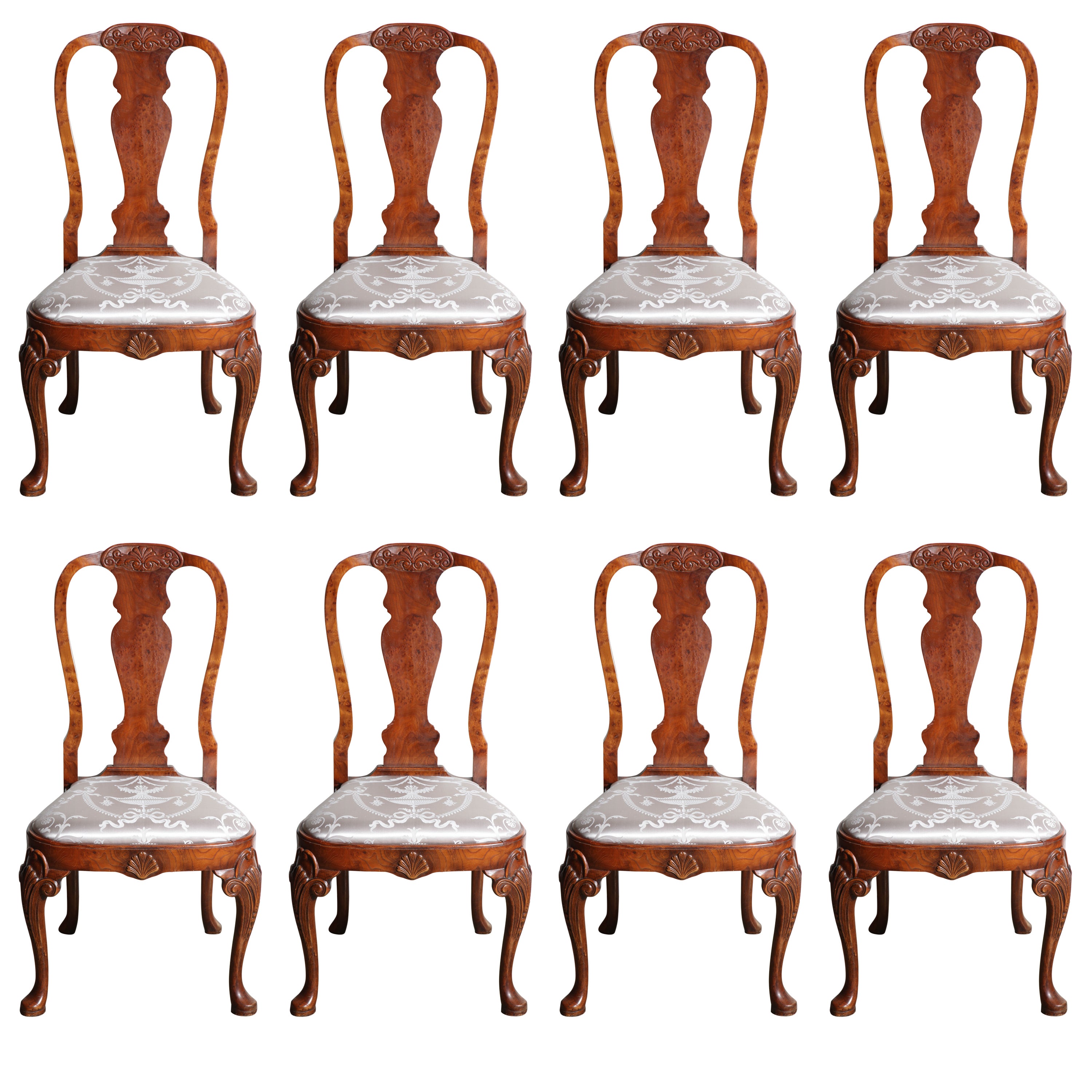 Queen Anne Dining Chairs For Sale at 1stDibs