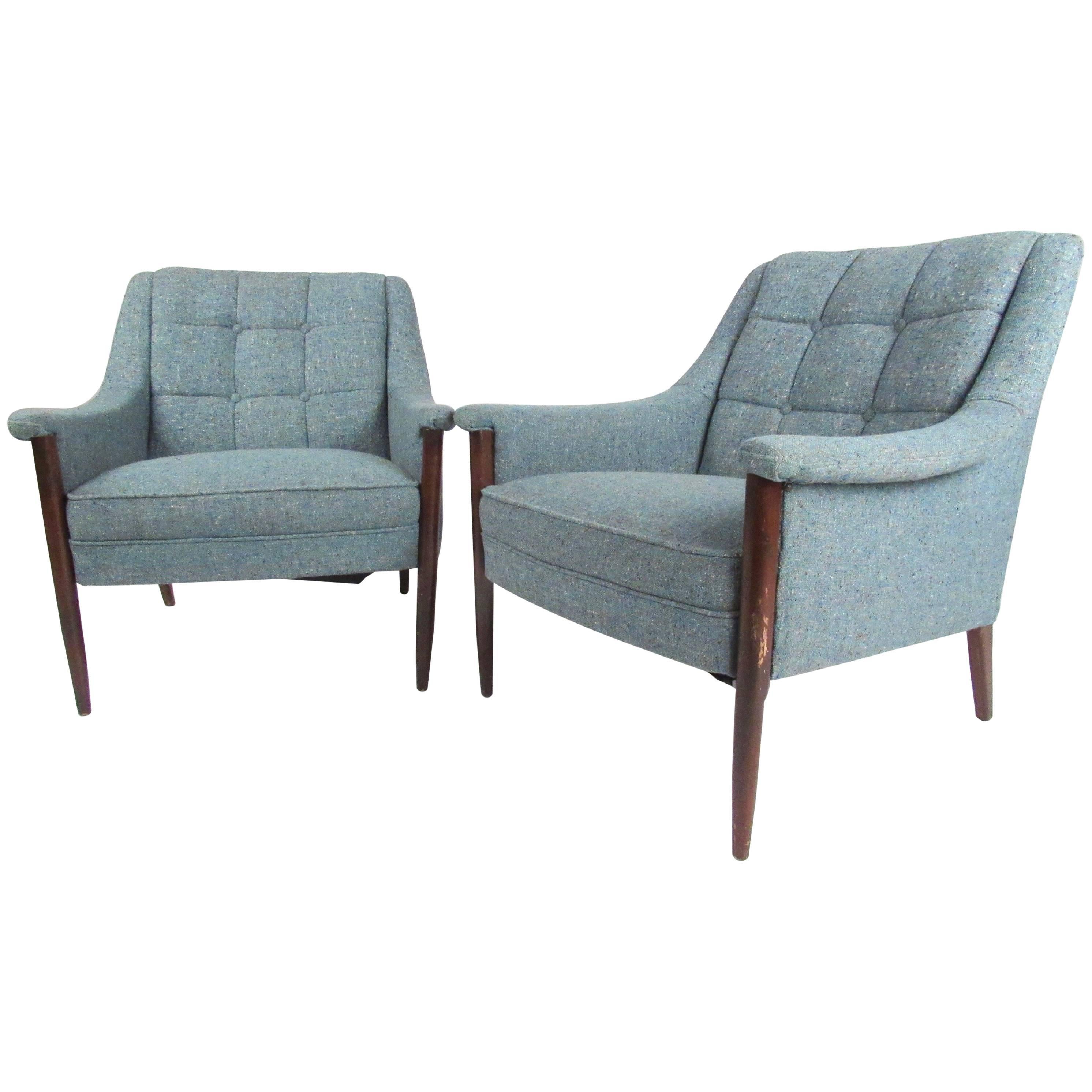 Pair of Danish Modern Lounge Chairs