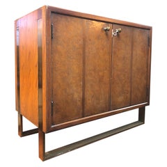 Brass Sled Leg Cabinet by Thomasville