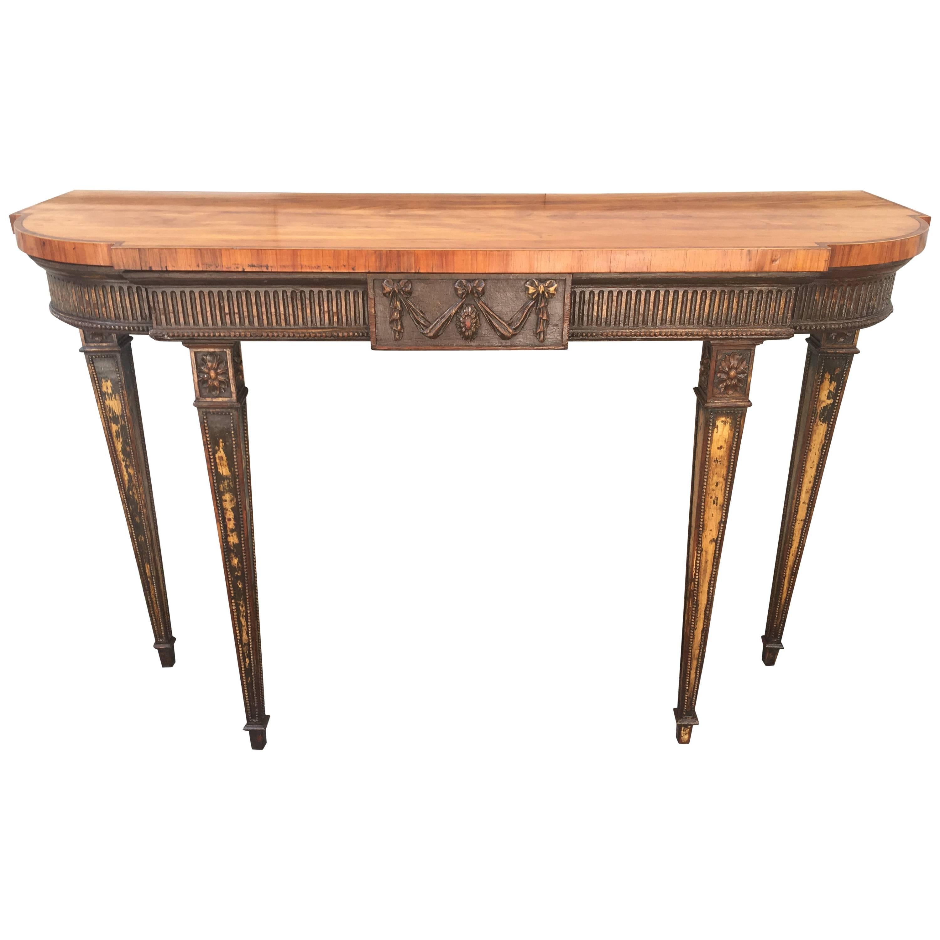 18th Century Adams Console Table