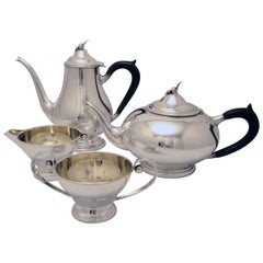 Vintage Poul Petersen Four Piece Sterling Tea and Coffee Service