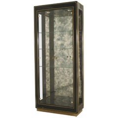 Amerikanische ebonisierte Vitrine, Mid-Century Modern