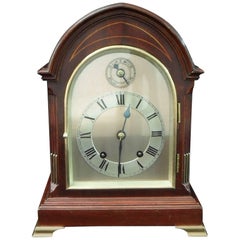 Antique German Mahogany Ting Tang Bracket Clock by W&H