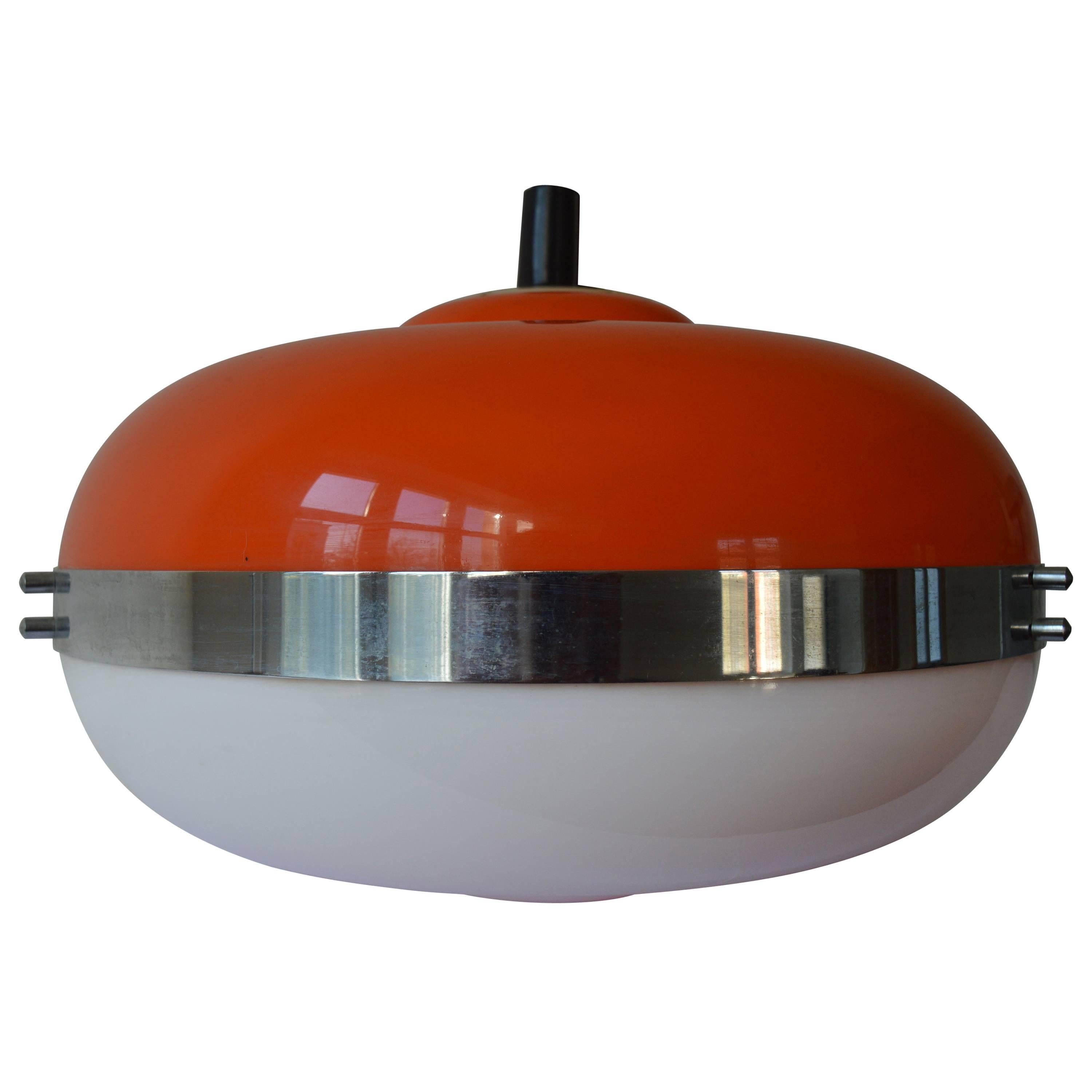 Midcentury Pendant Light UFO Meblo Designed by Harvey Guzzini, 1970s