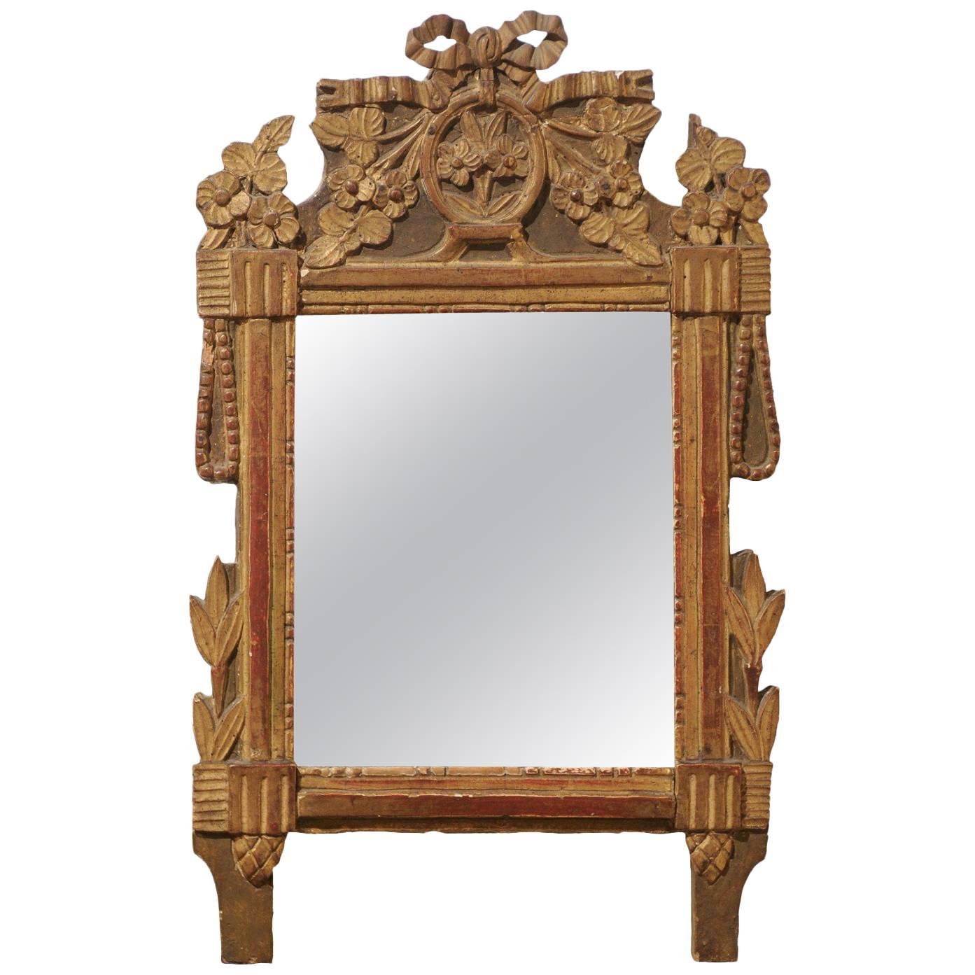 Petite Louis XVI Style Mirror For Sale