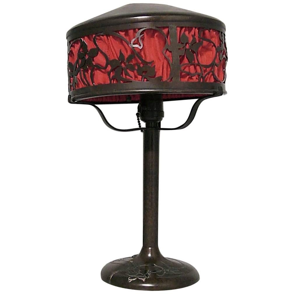 American Mission Bronze Table Lamp For Sale