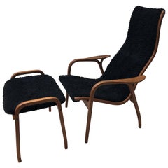 Lamino Chair and Ottoman by Yngve Ekström for Swedese