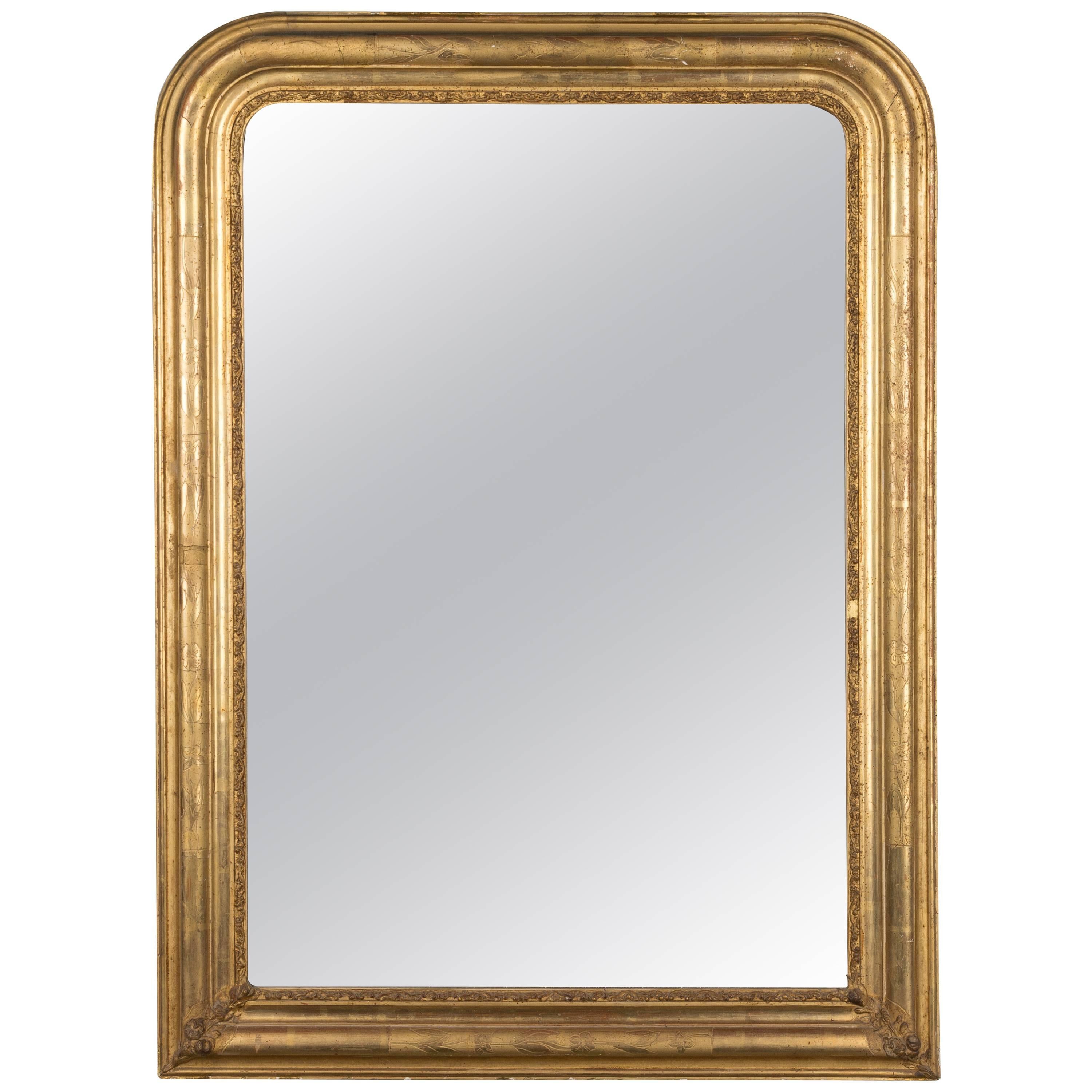 19th Century Louis Philippe Gilded Mirror