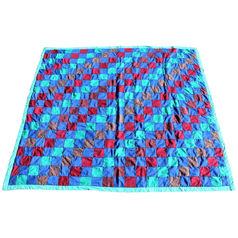 Amish Quilt from Lancaster County Pennsylvania One Patch For Sale at