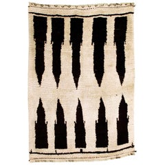 Moroccan Berber Wool Azilal Rug, circa 1980