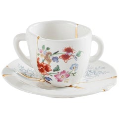 Seletti "Kintsugin-N'1" Coffee Cup with Saucer in Porcelain