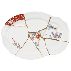 Seletti „Kintsugi“-Tablett aus Porzellan