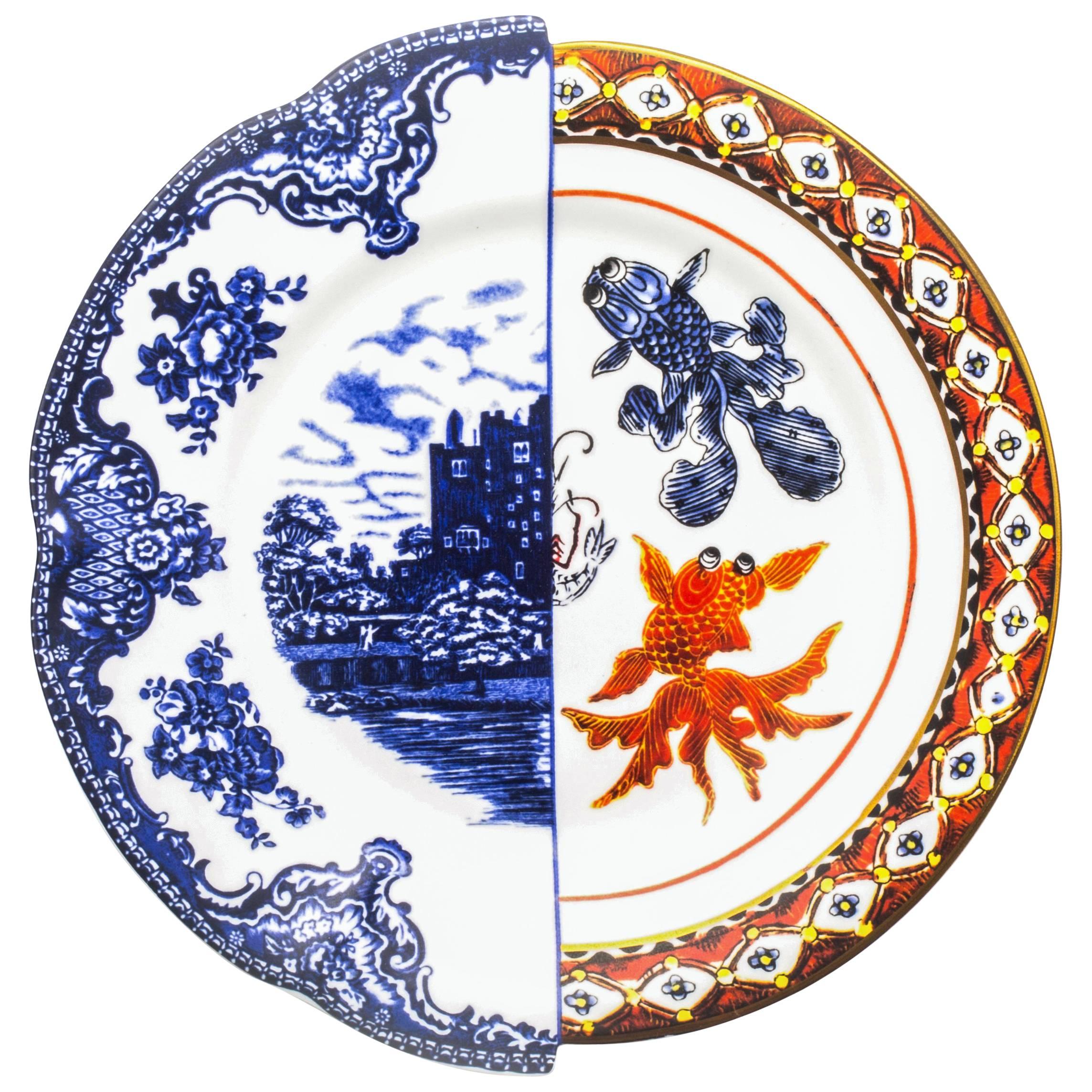 Assiette à dîner Hybrid-Isaura en porcelaine de Seletti