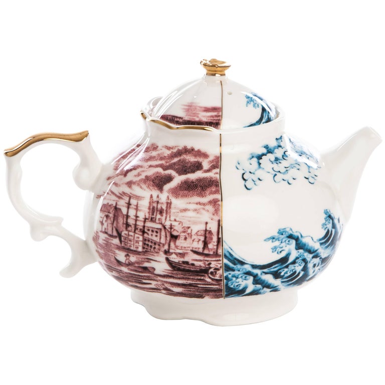 Seletti "Hybrid-Smeraldina" Porcelain Teapot For Sale