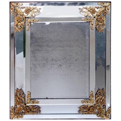 Parcloses Mirror with Gilt Bronze Sprandels, Austrian Work, Napoleon III Period