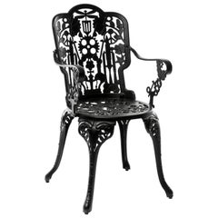 Aluminum Armchair "Industry Garden Furniture" by Seletti, Black
