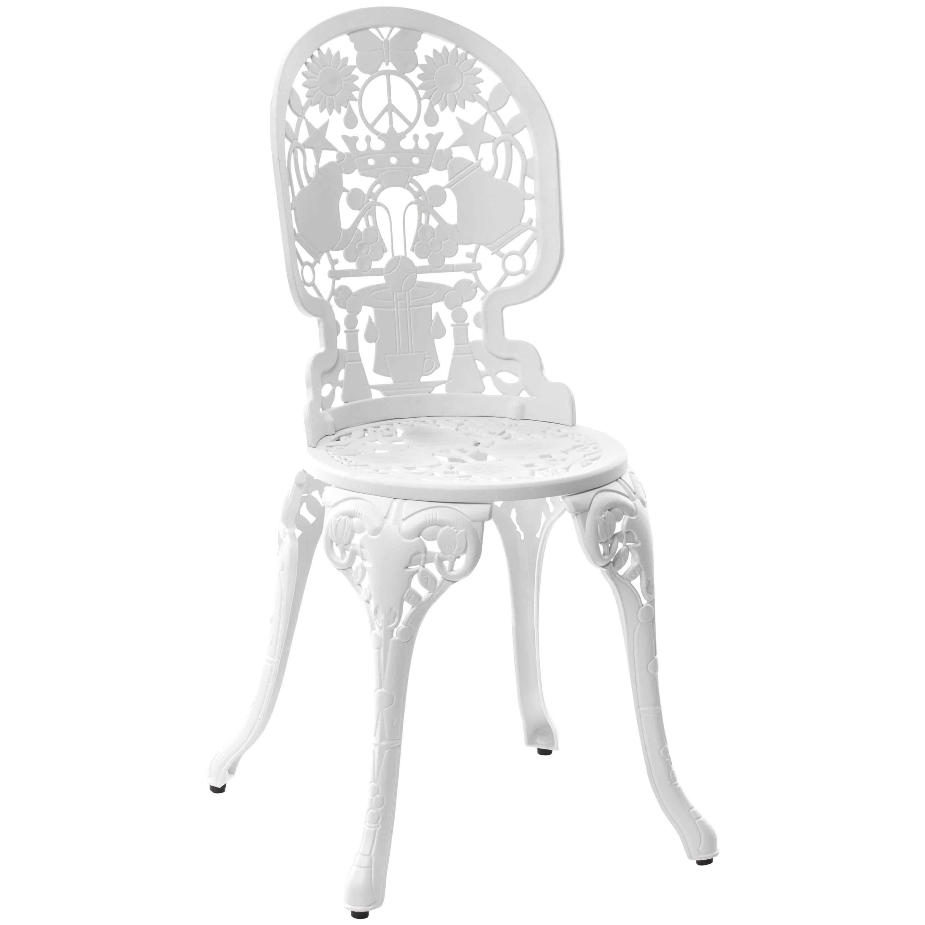 Aluminum Chair "Industry Garden Furniture" by Seletti, White For Sale