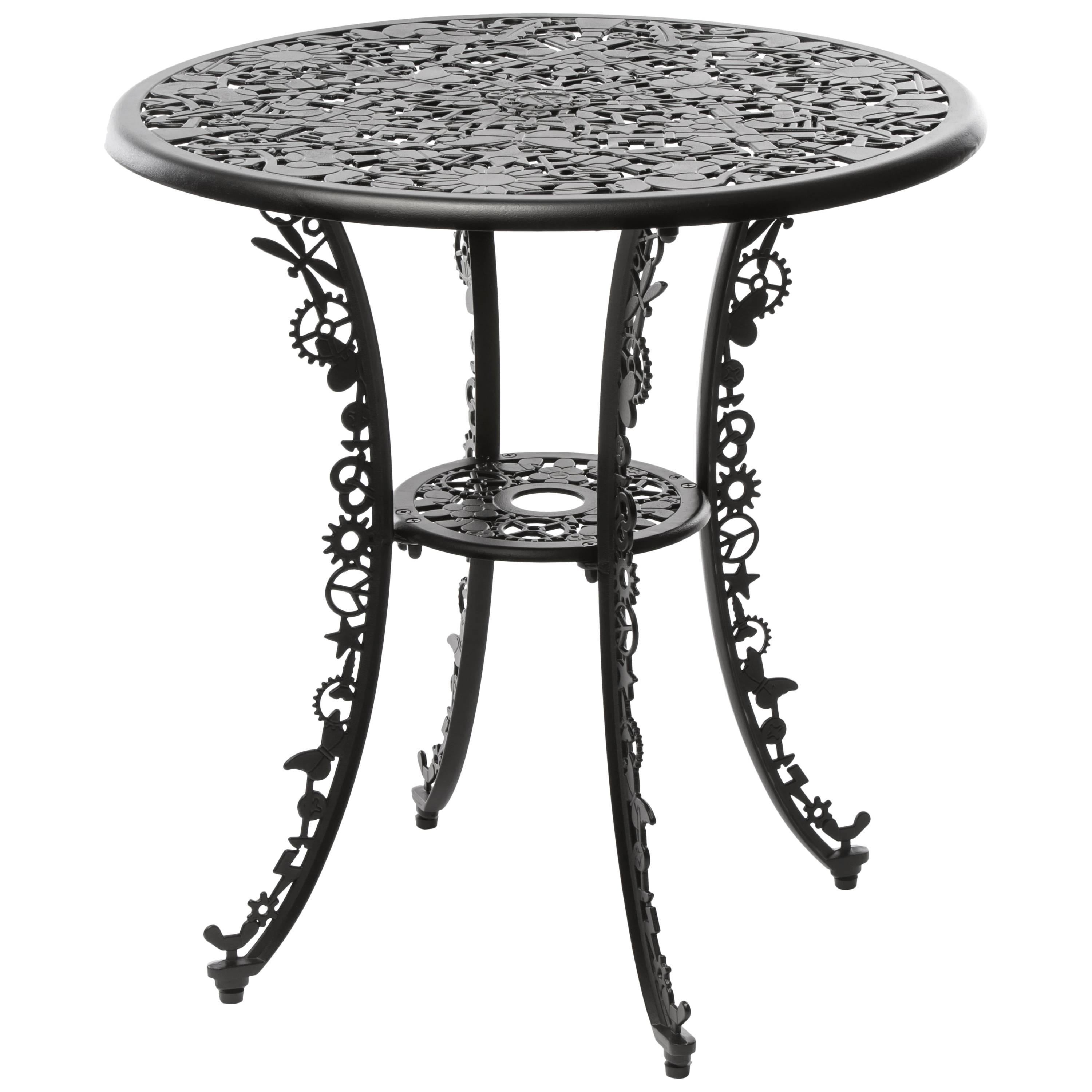 Aluminum Table "Industry Garden Furniture" by Seletti, Black For Sale