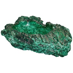 Extra Large Ashtray in Malachite or Vide-Poche