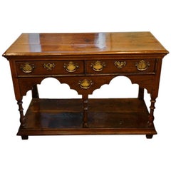 Antique Oak Dresser Side Table