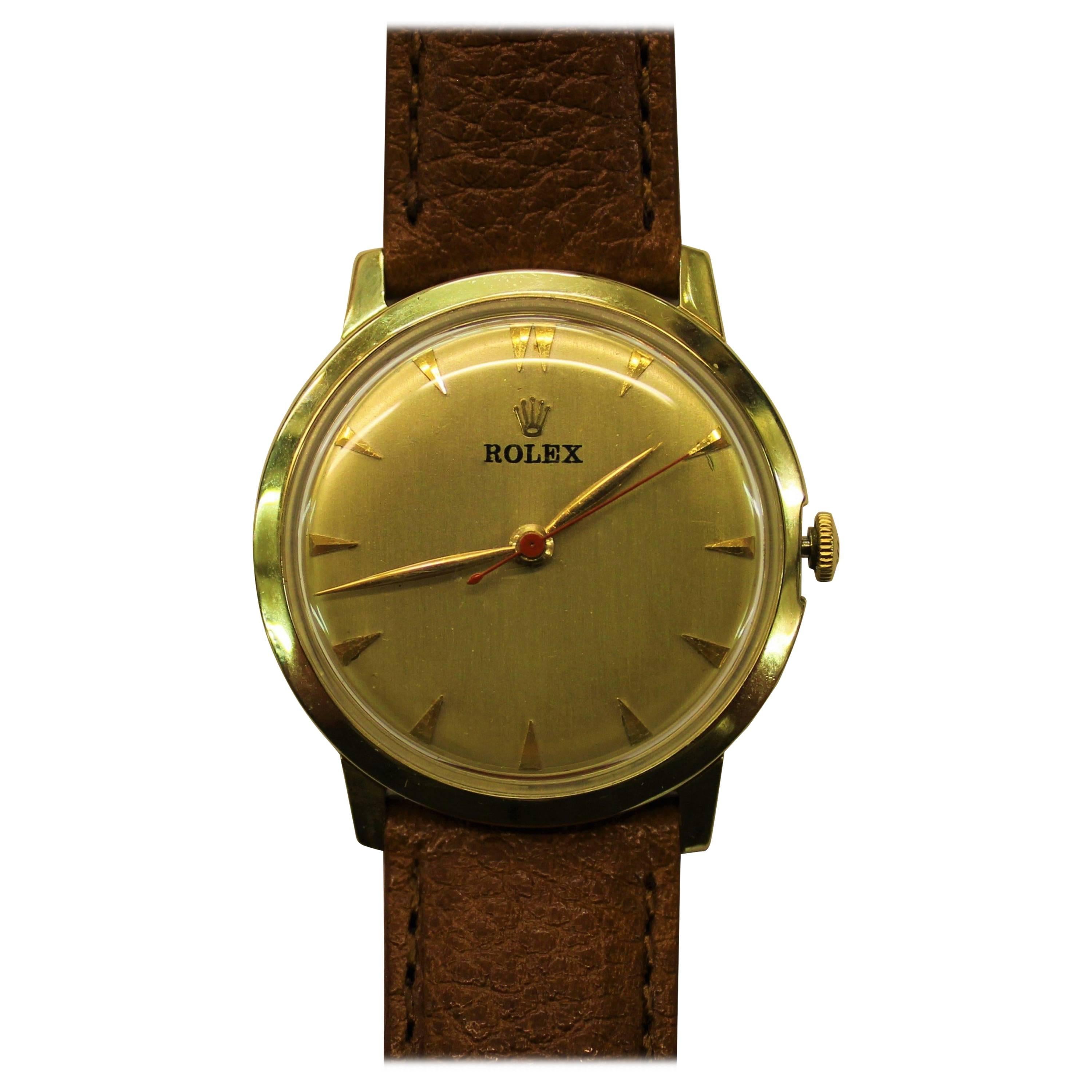 14-Karat Yellow Gold Rolex Men's Dress Watch