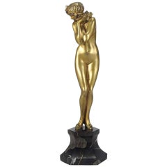 Art Deco Figure Entitled 'Darling' by Claire Colinet